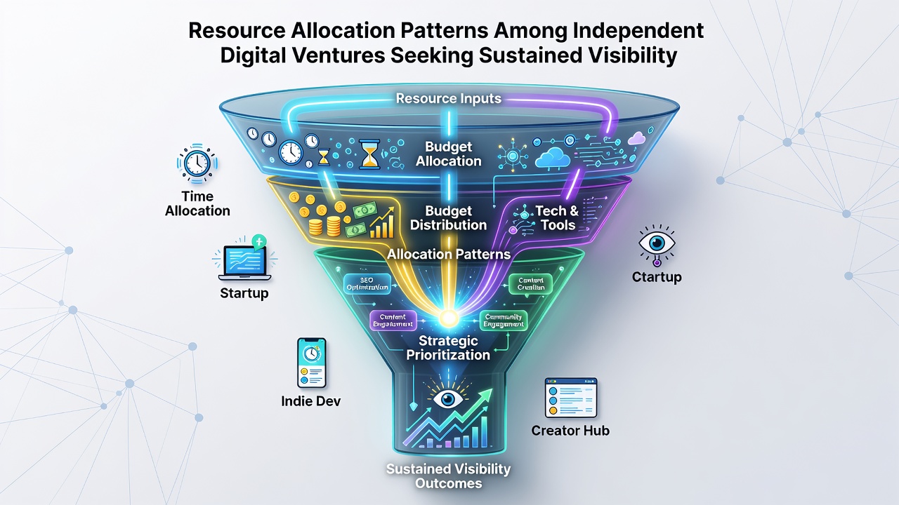 Resource Allocation Patterns Among Independent Digital Ventures Seeking Sustained Visibility