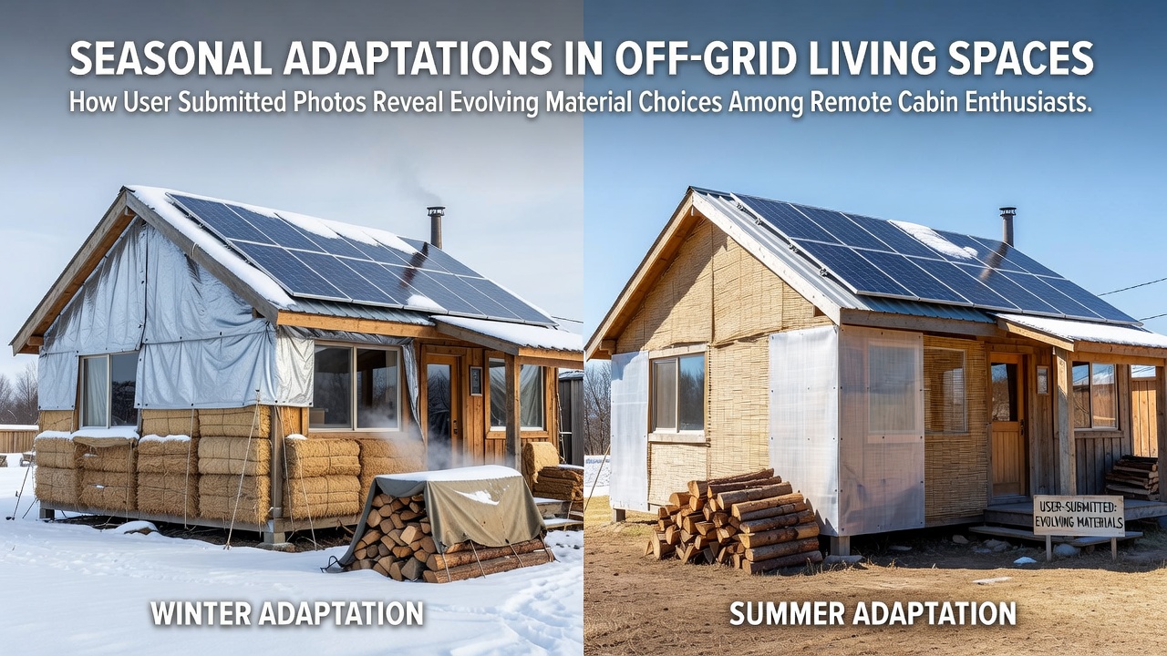 Seasonal Adaptations in Off-Grid Living Spaces: How User Submitted Photos Reveal Evolving Material Choices Among Remote Cabin Enthusiasts